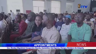 Gov. Monday Okpebholo Inaugurates Boards, Committee And Agency, Charges Member On Integrity