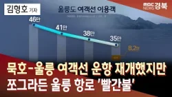 묵호-울릉 여객선 운항 재개했지만… 쪼그라든 울릉 항로 '빨간불' / 안동MBC