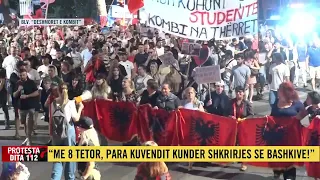 “Rama në burg, Berisha në burg”/ Mbyllen fjalimet te Kryeministria, nis marshimi në rrugët e Tiranës