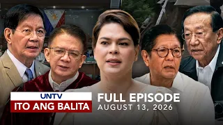 UNTV: Ito Ang Balita | August 13, 2026