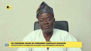 President Romuald WADAGNI's first 100 days: Opposition and unions praise early progress
