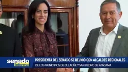 Presidenta del Senado se reunió con alcaldes regionales | Senado Informa |
