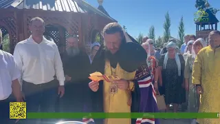Bishop Ioasaf of Slavgorod and Kamenka visited the workers' settlement of Malinoye Ozero in the A...
