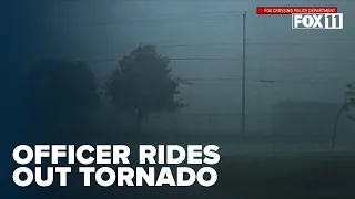 'All of a sudden debris just started flying everywhere': Cop recalls harrowing tornado experience