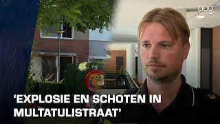 Explosie in woning in Multatulistraat