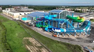 New waterpark with retractable roof to open next month in Wisconsin Dells