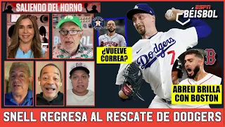 Blake Snell REGRESÓ cuando DODGERS MÁS lo necesitan; Wilyer Abreu la ROMPE con Boston | ESPN Beisbol