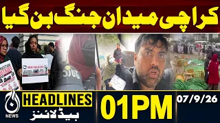 Karachi Protest Over Pakistanis Held by Somali Pirates | 1PM HEADLINES 07 SEP 2026
