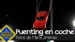 Marta Jiménez se supera haciendo puenting dentro de un coche a 60 metros de altura - El Hormiguero