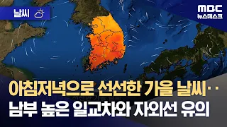 [Weather] Cool autumn mornings and evenings... Caution advised for high temperature swings and UV...