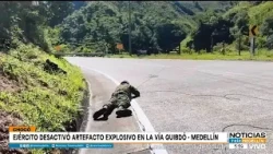 Explosive device destroyed on the road connecting Quibdó and Medellín