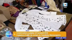 Detalles del taller de costura de Momosapiens Parodistas