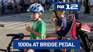 Thousands bike across Portland’s bridges during Providence Bridge Pedal event