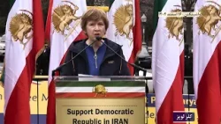 تظاهرات یاران شورشگر در مقابل کنگره آمریکا ـ واشینگتن ـ ۱۶اسفند۱۴۰۴ ـ سخنرانی کلر لوپز