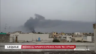 30 AGOSTO 2026 - LEQUILE (LE) - INCENDIO ALL'IMPIANTO ECOTECNICA: PAURA TRA I CITTADINI