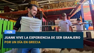 Juank experiences life as a farmer for a day in Greece