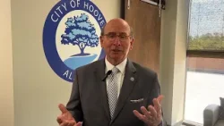 Hoover Mayor Frank Brocato bids Fred Hunter a happy retirement