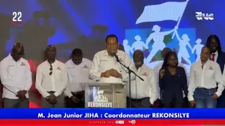 Discours de Jean Junior JIHA à la Cérémonie officielle de lancement du Parti "REKONSILYE"