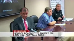 School board votes to keep Pell City HS football coach