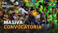 BRASIL: BOLSONARO reúne a MILES de SEGUIDORES en MEDIO de las INVESTIGACIONES por GOLPISMO | RTVE