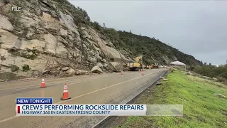 Rockslide repair project begins on SR168 near Prather