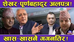 शेखर–पूर्णबहादुरको हरिविजोग ! ‘ओल्लो घाट न पल्लो तीर’को अवस्था ! खास–खास नै गगन तिर !