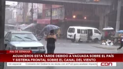 Pronostican aguaceros para esta tarde debido a vaguada sobre el país y un sistema frontal sobre el c