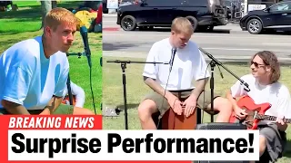 Justin Bieber Performs Surprise Acoustic Show in Unexpected LA Location