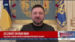 i24NEWS speaks to Ukrainian President Volodymyr Zelensky on Iran