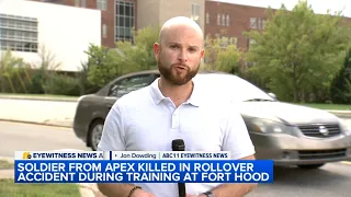 Apex soldier killed in military vehicle rollover during training