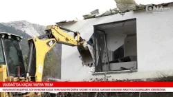Uludağ’da kaçak yapıya yıkım