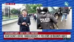 LA POLICÍA DE LA CIUDAD DE BUENOS AIRES AGREDIÓ A CHOFERES Y PRENSA.