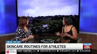 Skincare routine for athletes