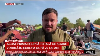 45 Romanians traveled to Altafulla, Spain, to see the total solar eclipse