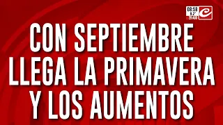 September brings spring... and price hikes