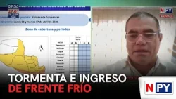 Tormenta e ingreso de frente frío Tormenta e ingreso de frente frío