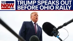 WATCH: President Trump speaks to the media ahead of rally in Ohio