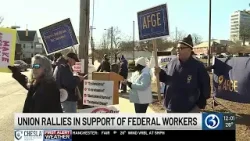 VIDEO: Federal workers rally in West Haven against Trump administration’s mass firings