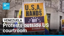 Protests outside US courtroom in New York where Maduro was heard • FRANCE 24 English Protests outside US courtroom in New York where Maduro was heard • FRANCE 24 English
