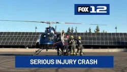 Pedestrian flown to hospital with serious injuries after Hillsboro crash