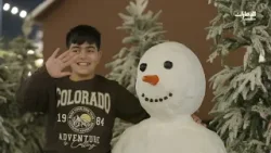 ?? سماء #منطقة_العين تتزين بـ 70 ألف بالون صديق للبيئة في "ونترلاند" | مساء العين