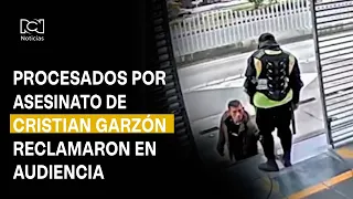Defendants in Cristian Garzón's murder case protested during hearing before being sent to prison