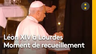 Léon XIV à Lourdes : recueillement et prière du pape dans la grotte du sanctuaire