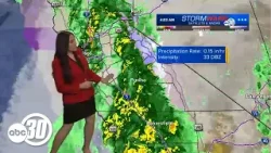 Storms arrive in Central California on Christmas Eve