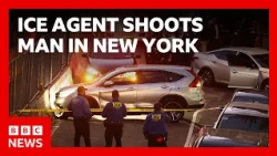 ICE agent shoots man in New York City | BBC News