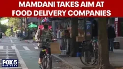 Mamdani takes aim at food delivery companies