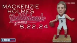 Maine native WNBA draft pick Mackenzie Holmes honored in Sea Dogs bobblehead giveaway