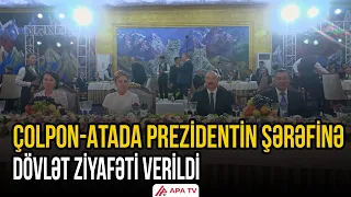 Qırğızıstanda İlham Əliyev və Mehriban Əliyevanın şərəfinə dövlət ziyafəti verildi  | APA TV
