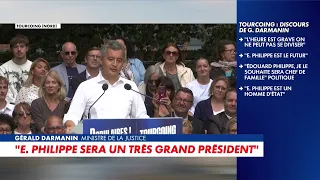 Gérald Darmanin: "Édouard Philippe will be a very great president"