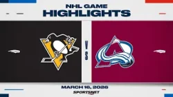 NHL Highlights | Penguins vs. Avalanche - March 16, 2026